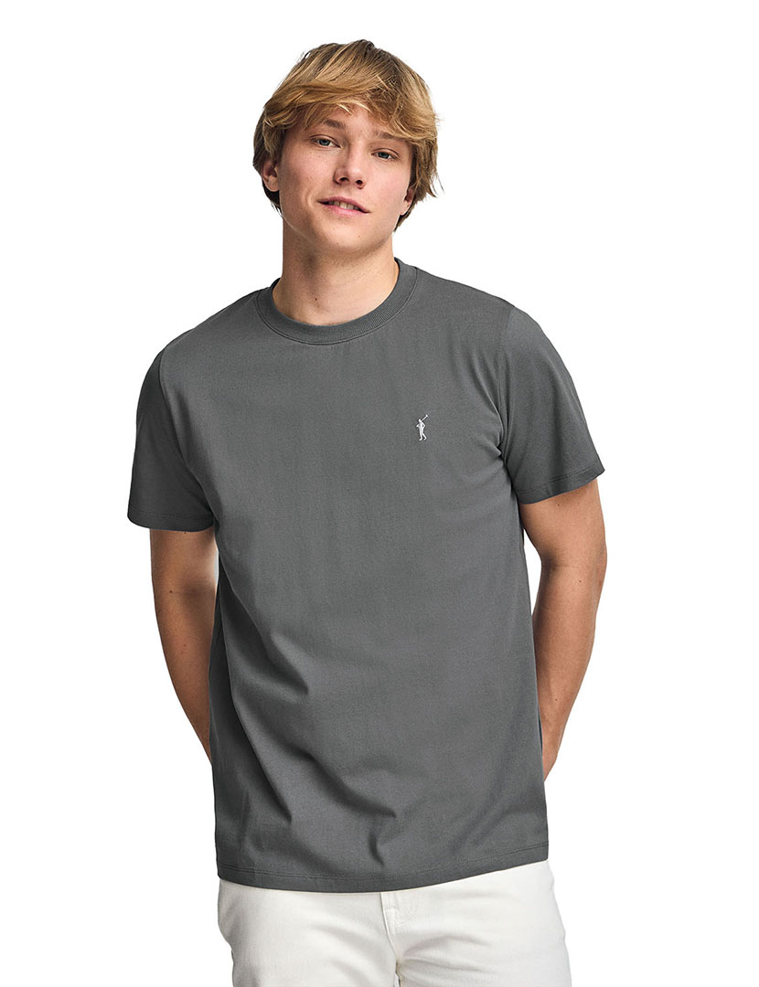 T-Shirt Rigby Go Ss Vn Cinza Asfalto