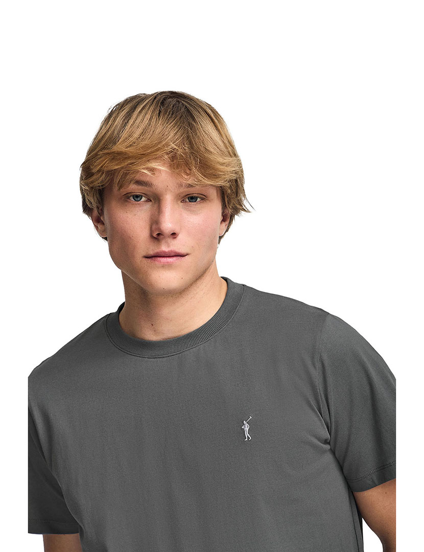 T-Shirt Rigby Go Ss Vn Cinza Asfalto