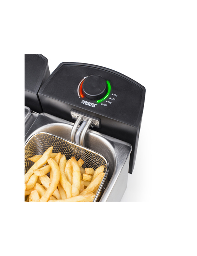 Fritadeira Dupla 2x3L Inox 