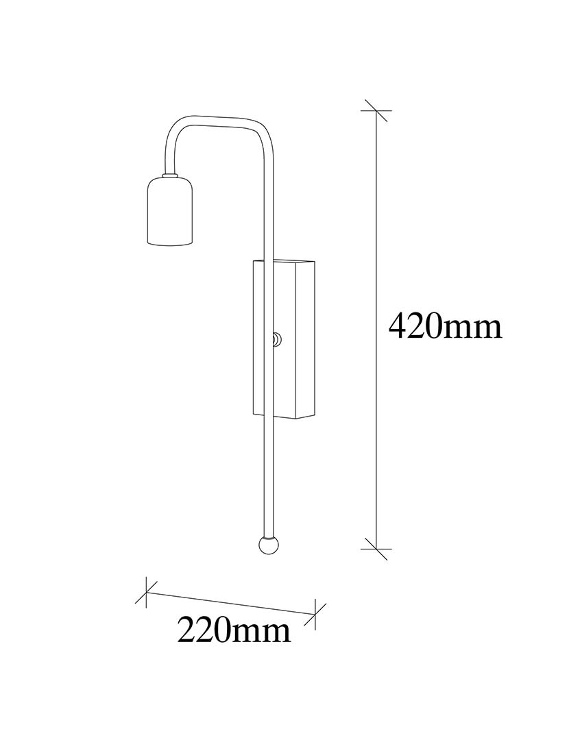 Candeeiro Parede Mum 3502