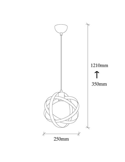 Candeeiro Suspenso Gezegen 6121