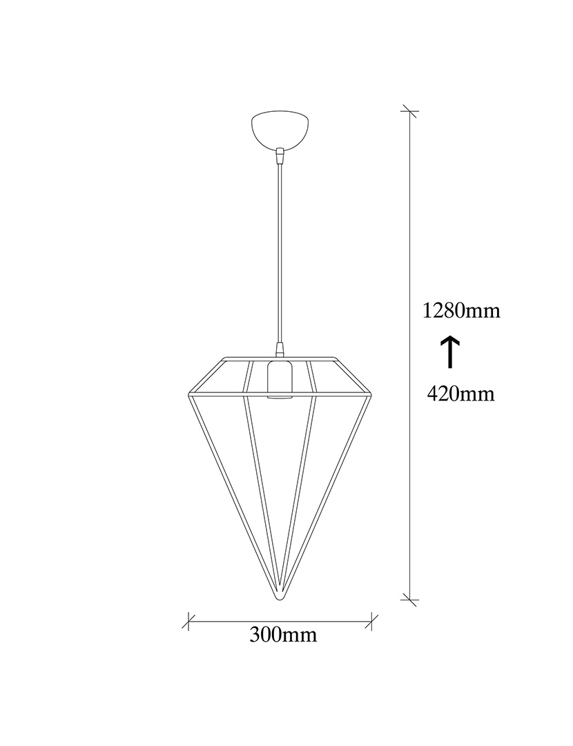 Candeeiro Suspenso Elmas 6287
