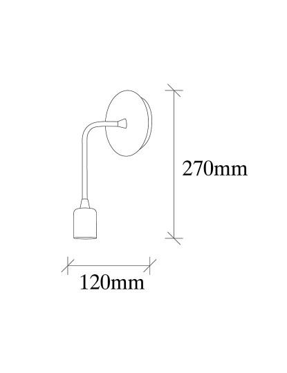 Candeeiro Parede Dartini MR 1007
