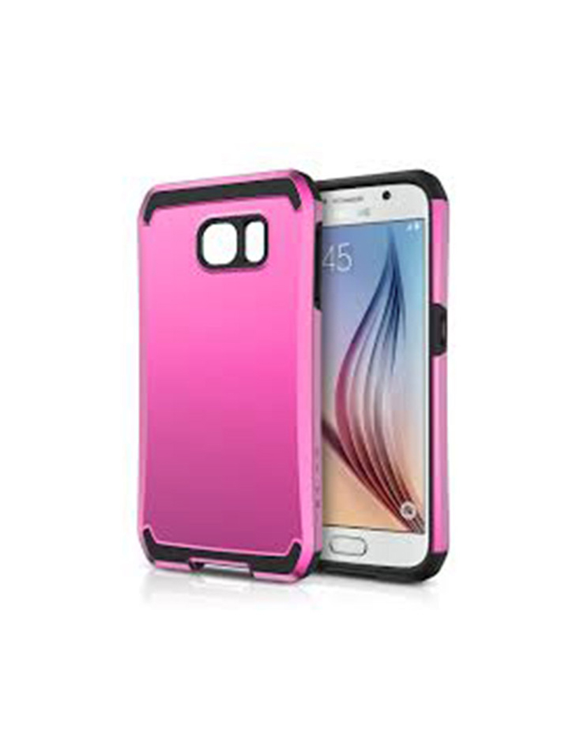 Capa Samsung Galaxy S6 Rosa e Preto