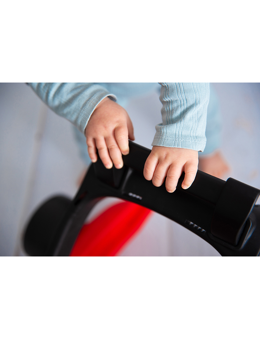 Andador de Corrida 3 Em 1 Vermelho e Preto