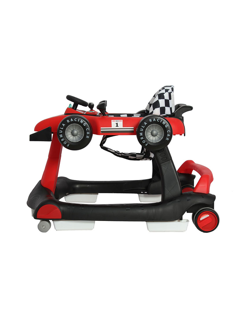 Andador de Corrida 3 Em 1 Vermelho e Preto