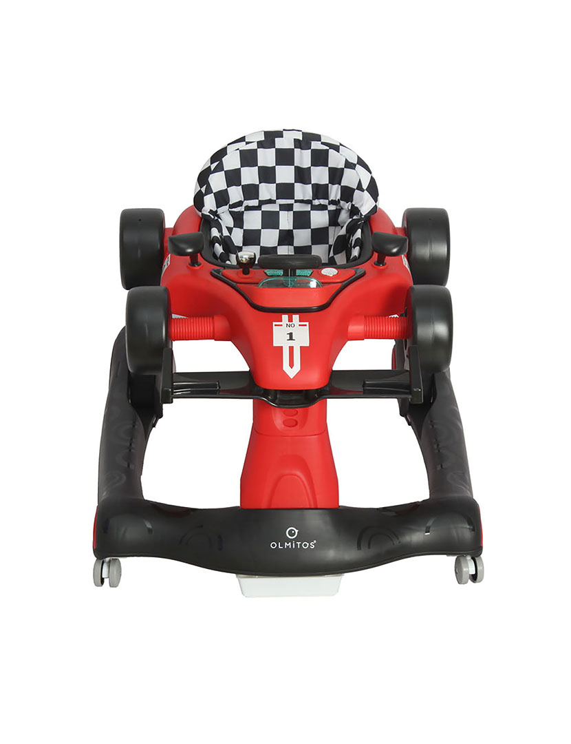 Andador de Corrida 3 Em 1 Vermelho e Preto