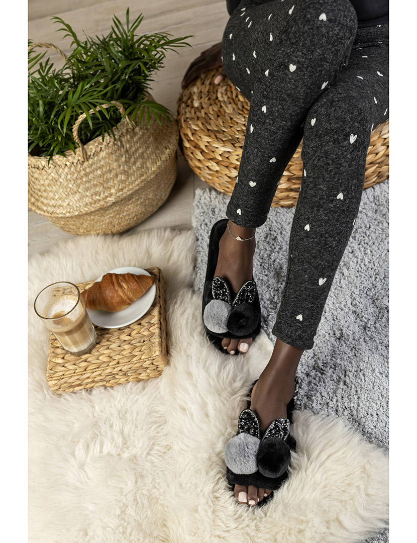 Chinelo de Casa Feminino Preto