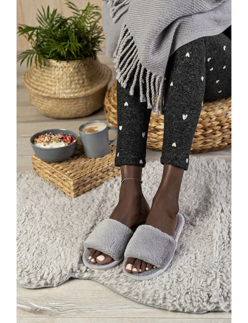 Chinelo de Casa Feminino Cinzento