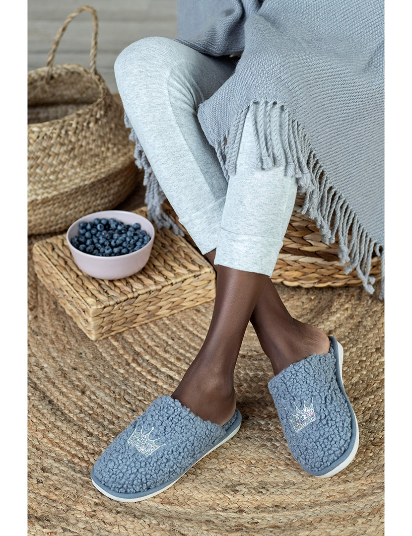 Chinelo de Casa Feminino Cinzento