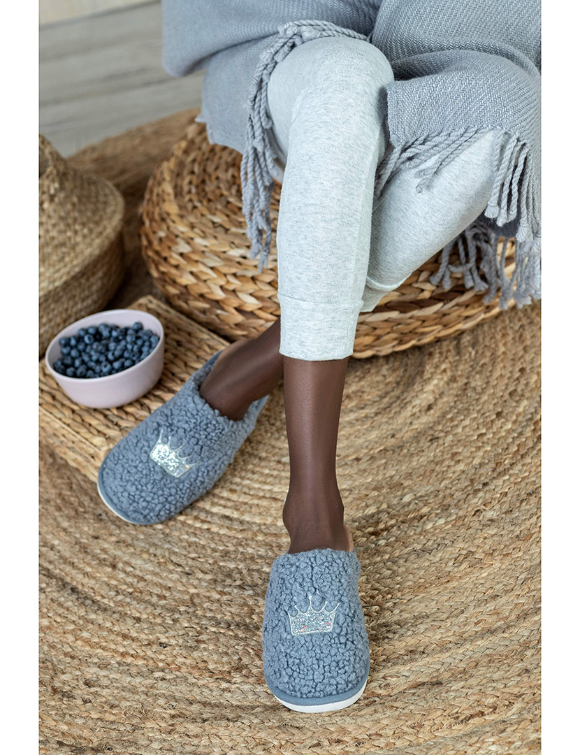 Chinelo de Casa Feminino Cinzento