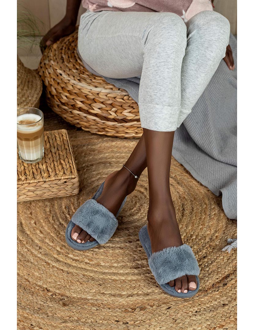 Chinelo de Casa Feminino Cinzento