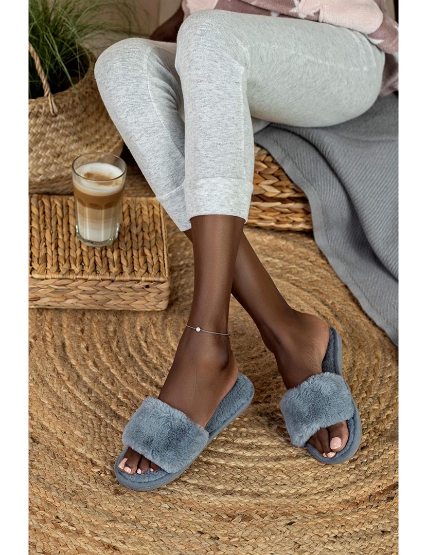 Chinelo de Casa Feminino Cinzento