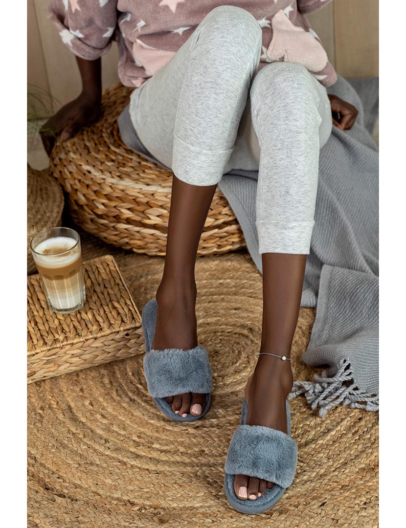 Chinelo de Casa Feminino Cinzento