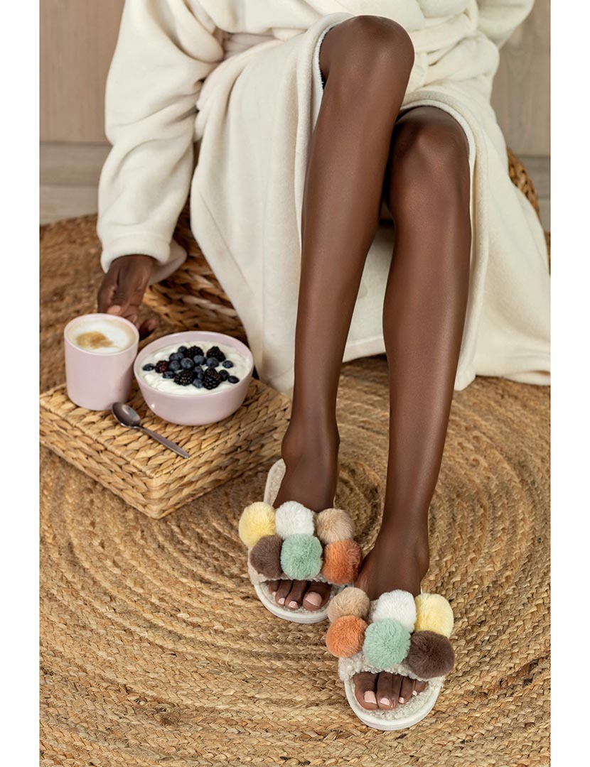 Chinelo de Casa Feminino Branco