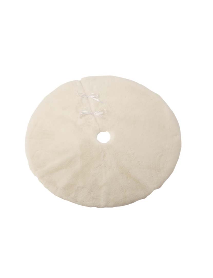 Base de Árvore de Natal Redonda Branco