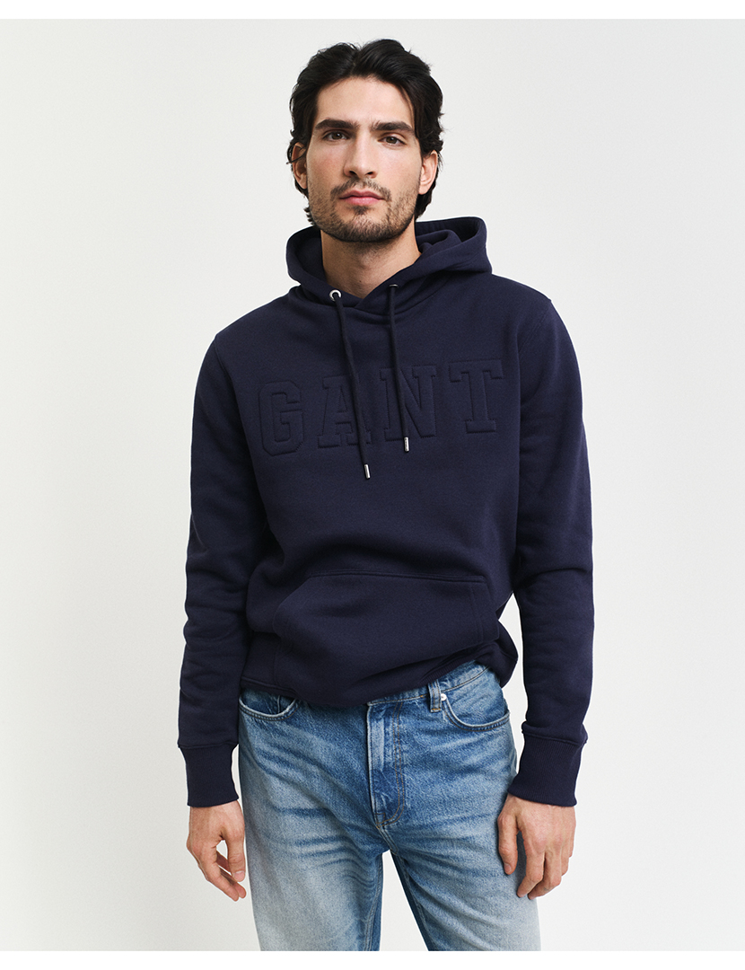 Sweatshirt Embossed Azul