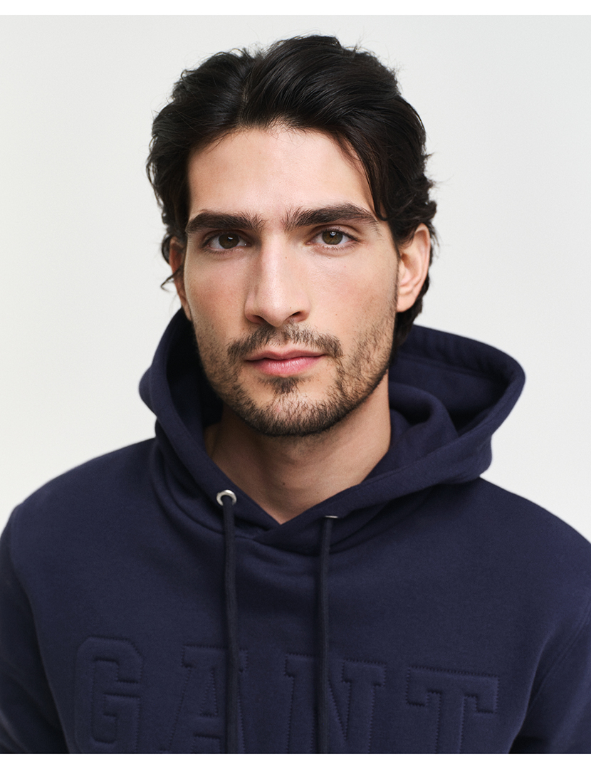 Sweatshirt Embossed Azul