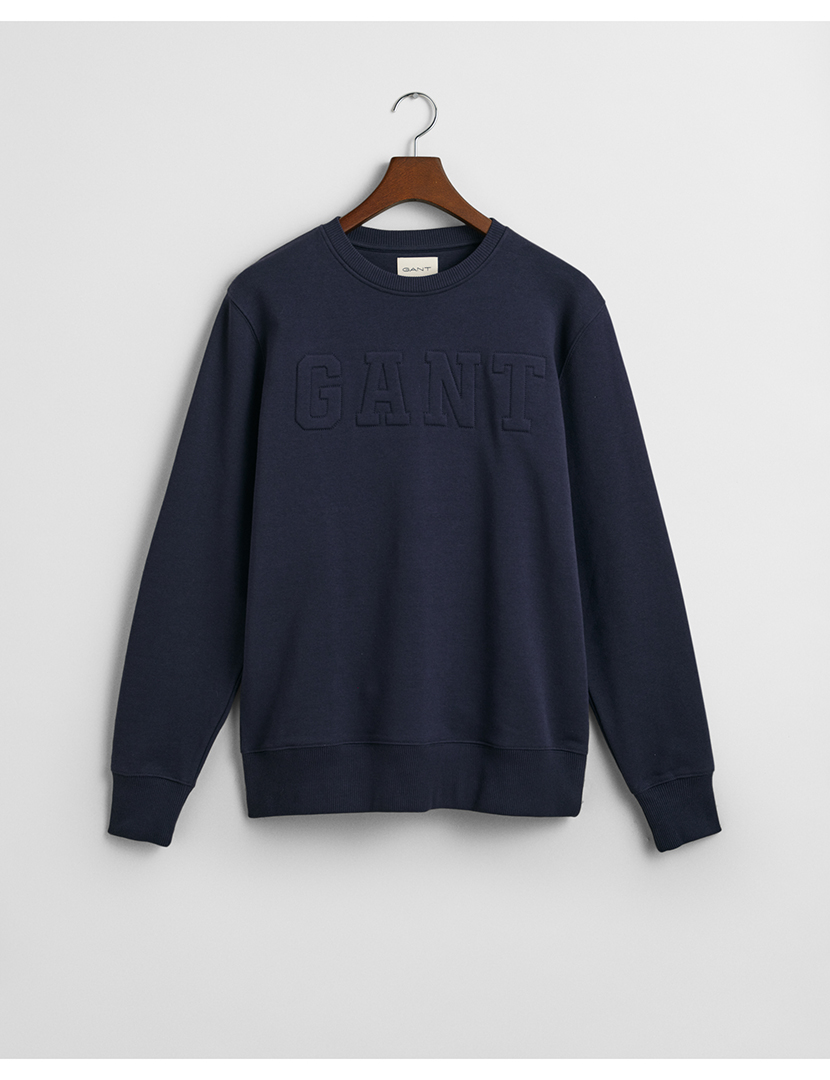 Sweatshirt Embossed Azul