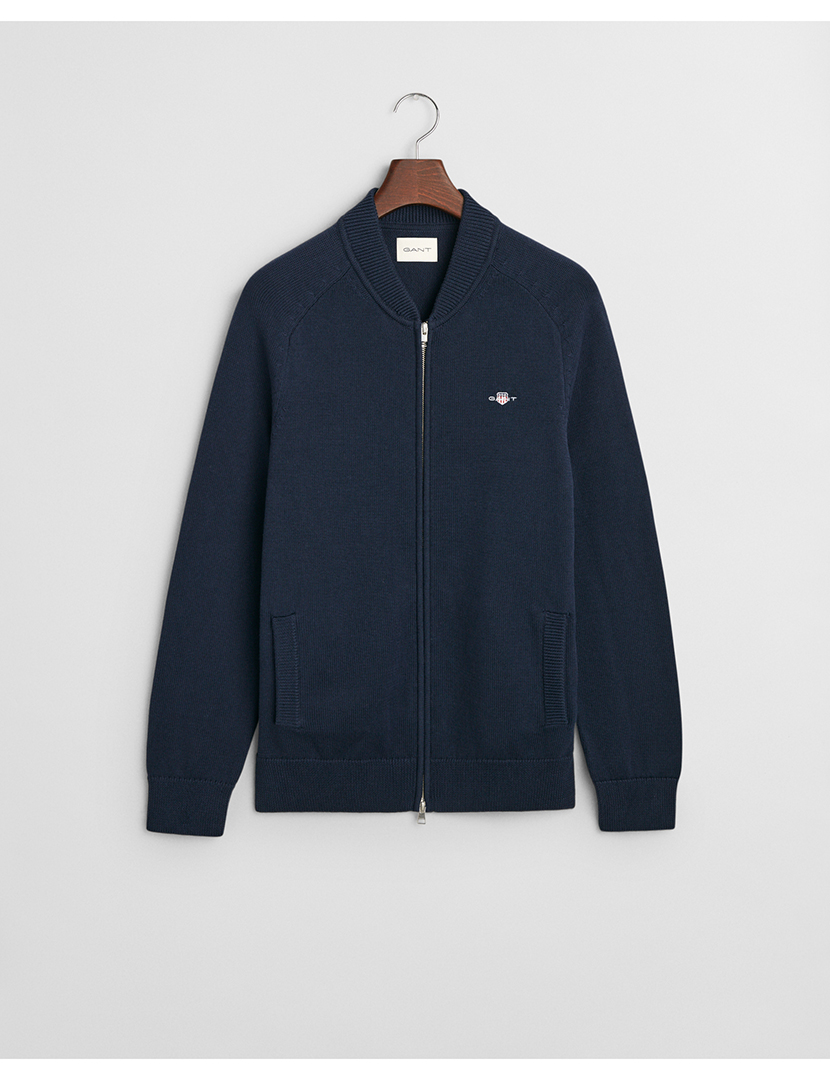 Cardigan Casual Bomber Azul