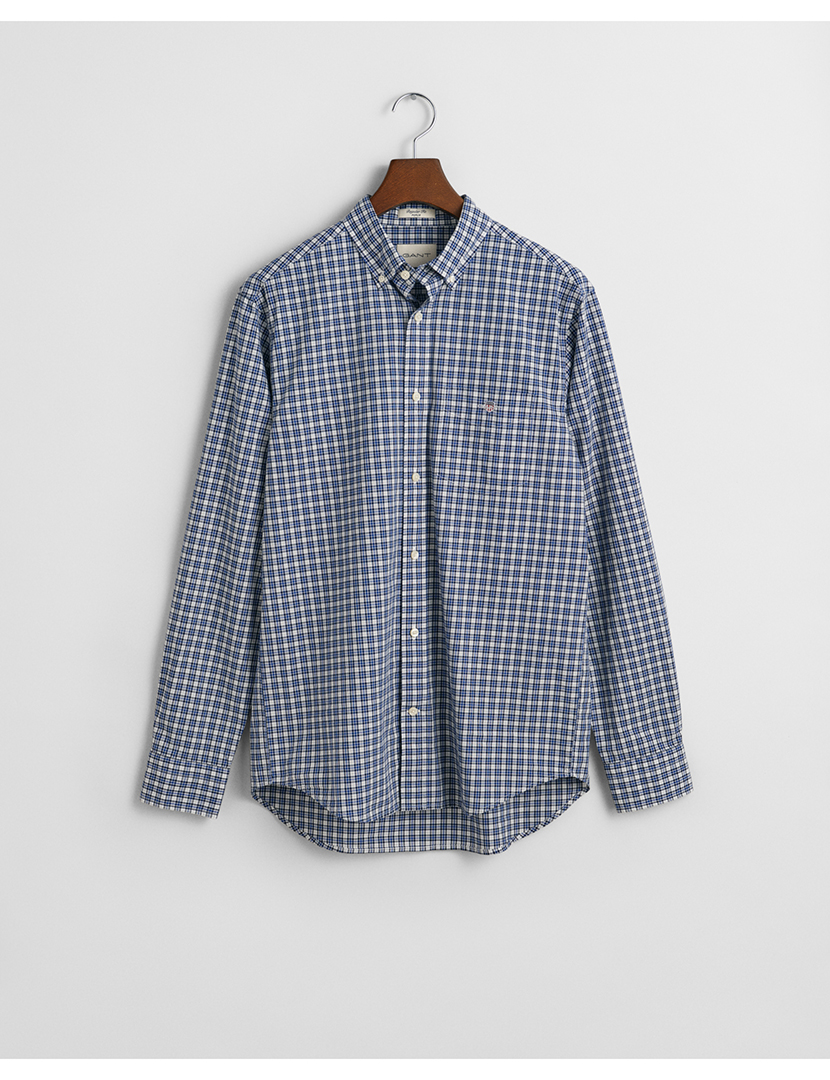 Camisa Xadrez Regular Fit Azul