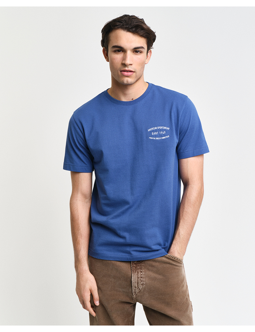 T-Shirt Gráfica Small Pique Azul