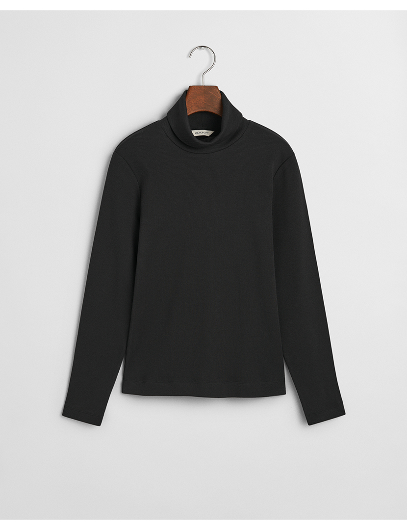 Camisola Gola Alta Slim Fit Preto