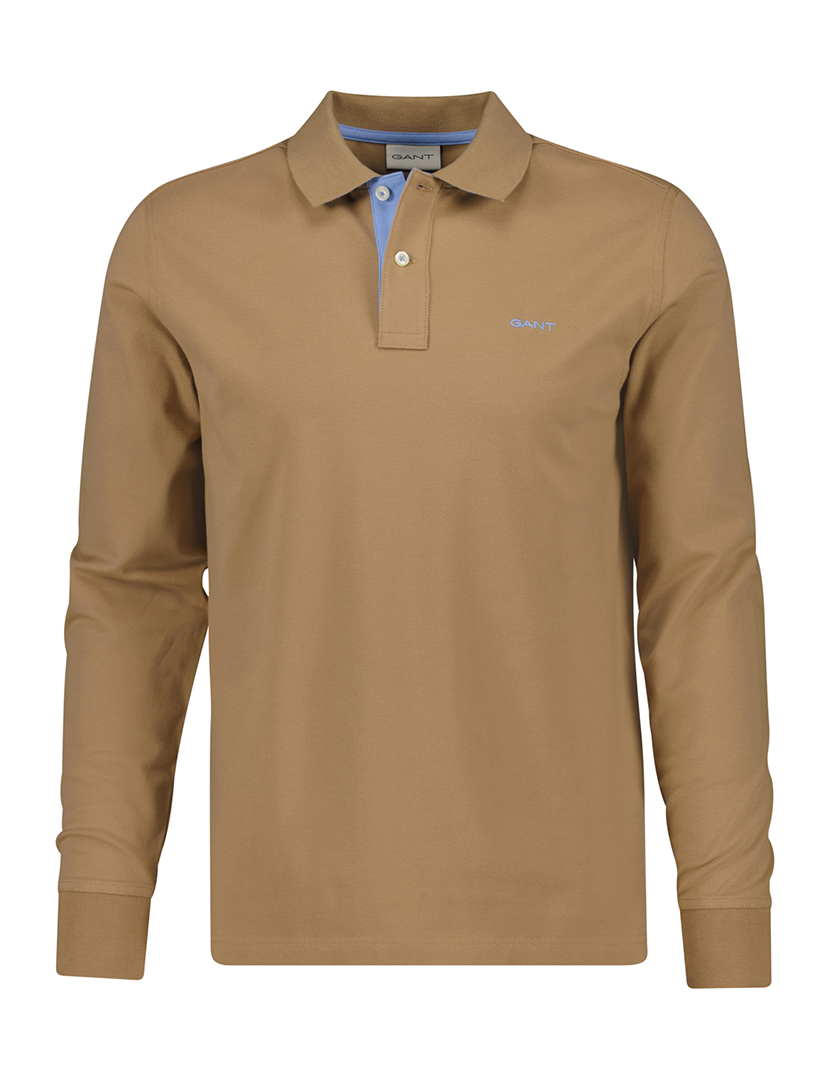 Pólo Contrast Pique Verde Caqui