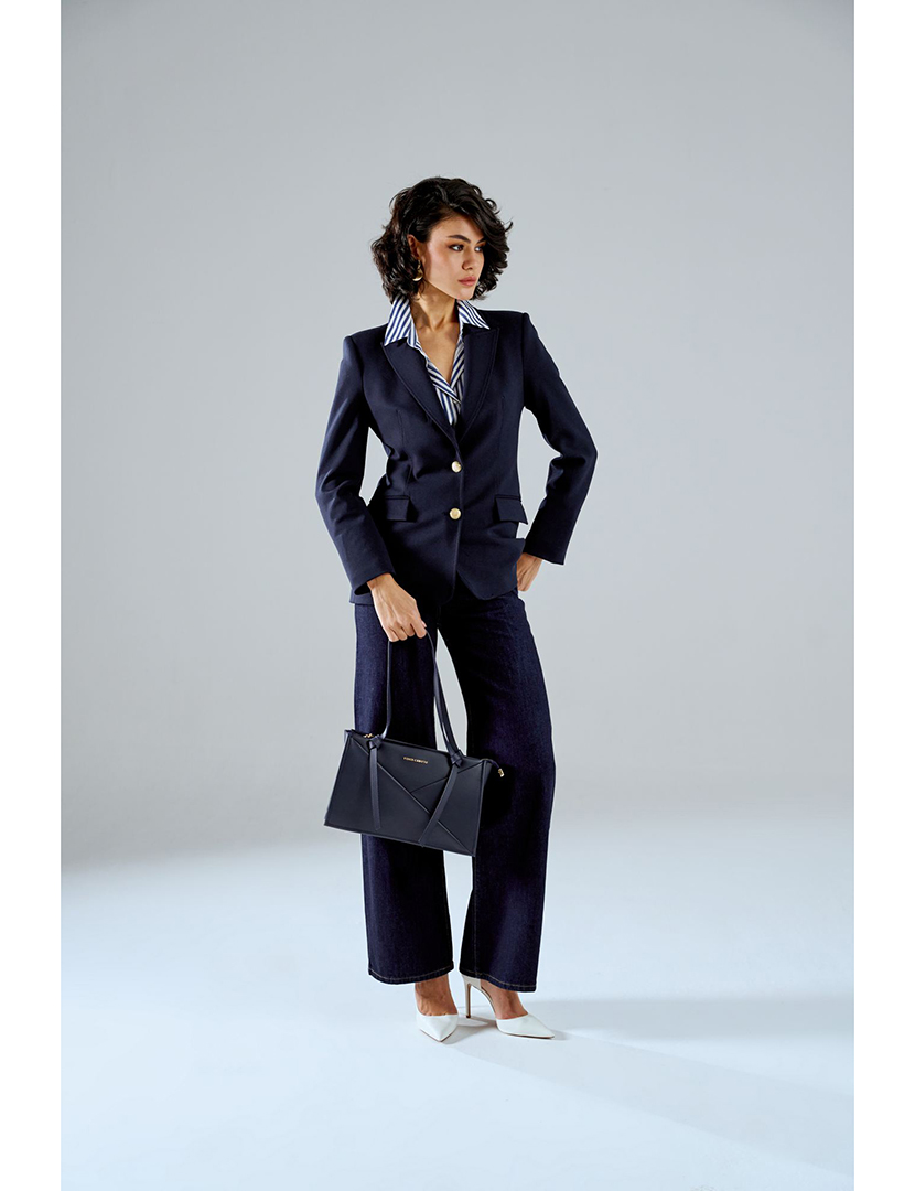 Tote Bag Senhora Avellino Azul Marinho