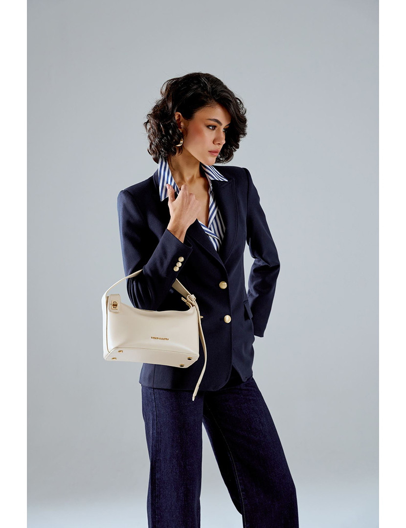 Mala Ombro Senhora Novara Bege