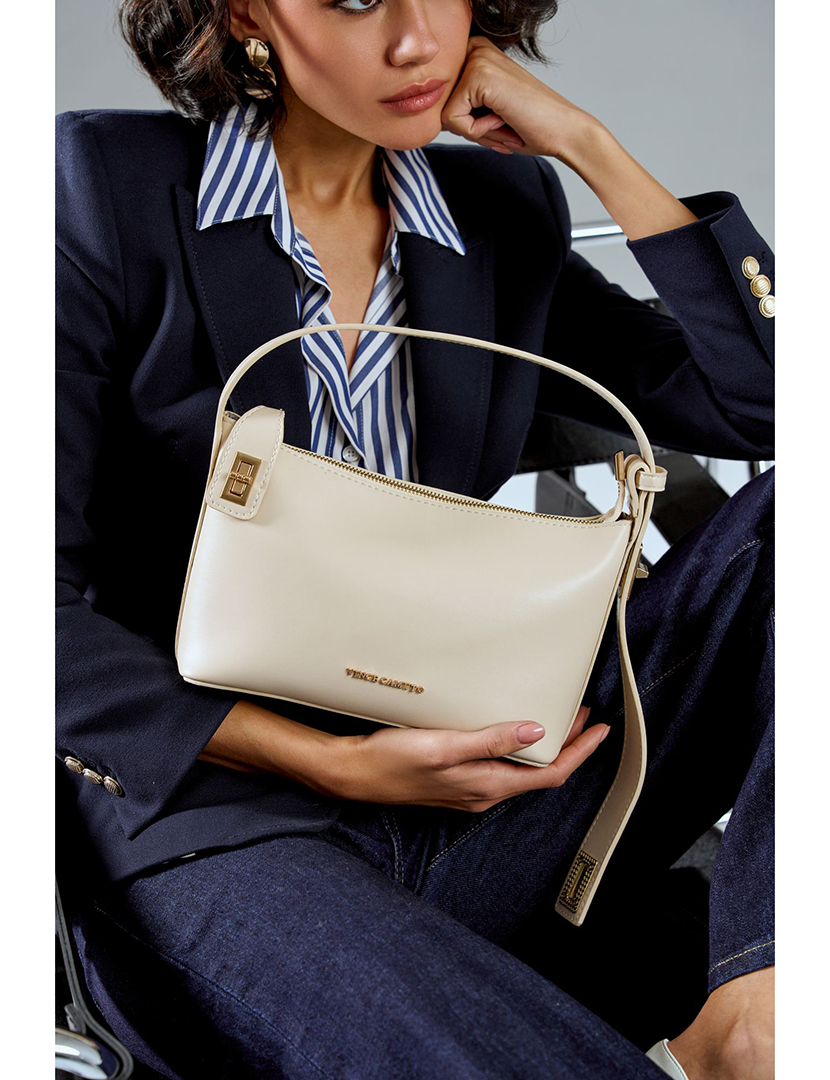 Mala Ombro Senhora Novara Bege