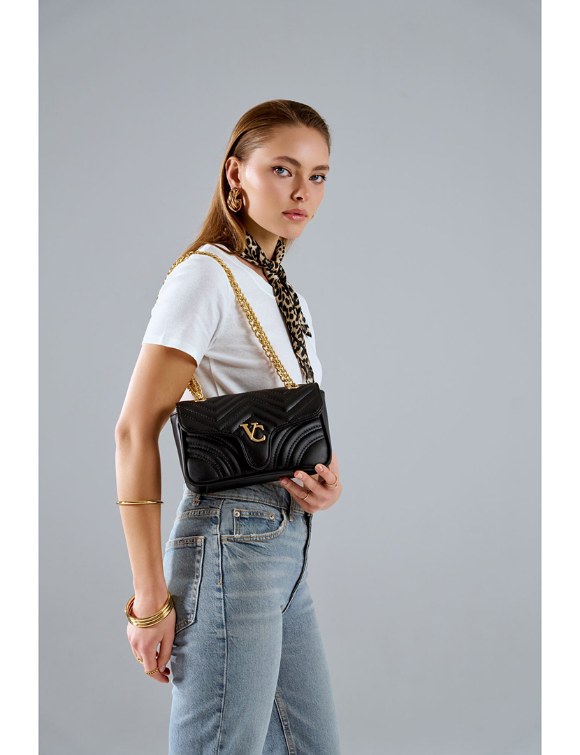 Mala Ombro Senhora Lucca Preto