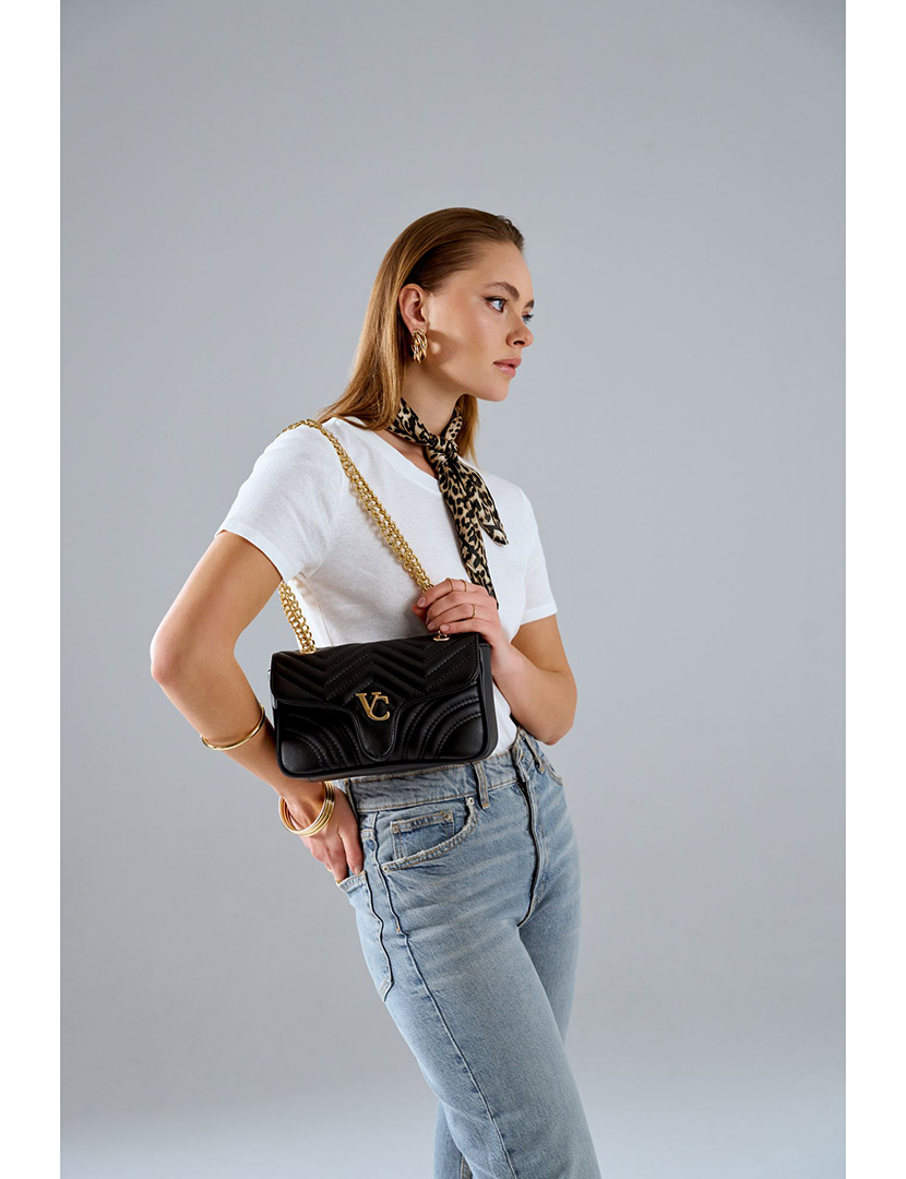 Mala Ombro Senhora Lucca Preto