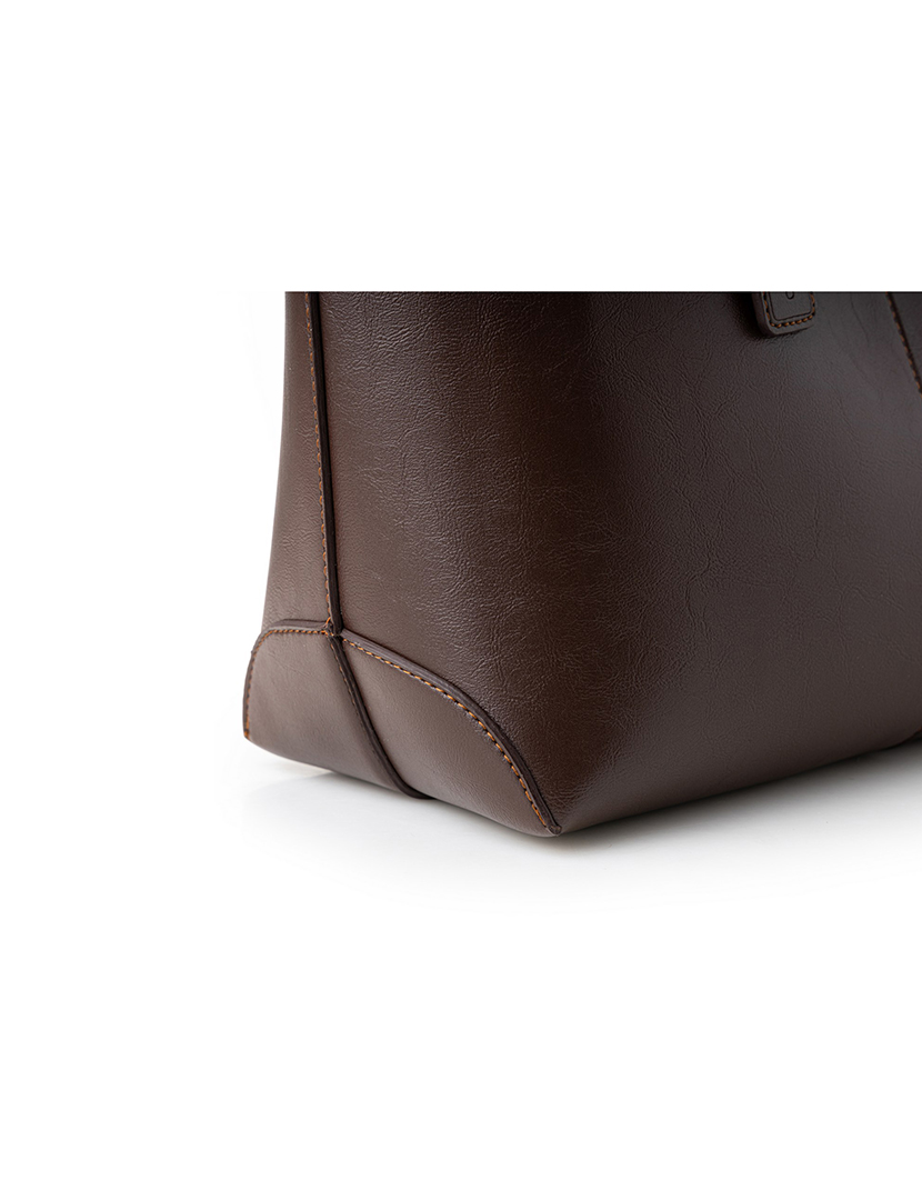 Tote Bag Senhora Savona Chocolate e Castanho