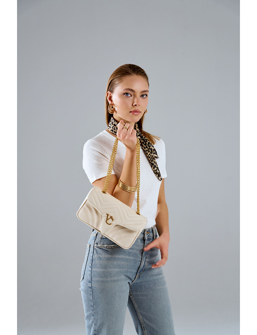 Mala Ombro Senhora Lucca Bege