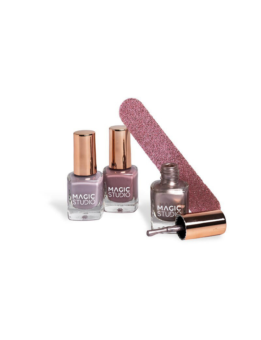 Conjunto Rose Quartz Nail Trio 