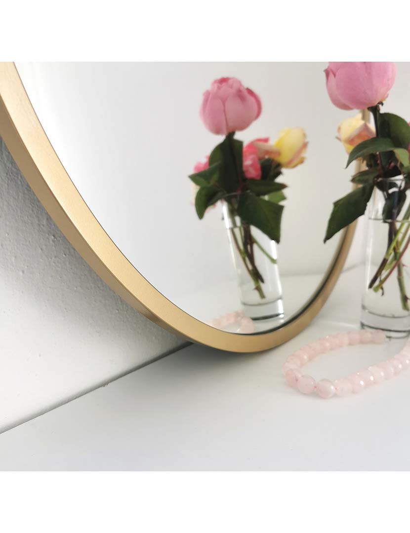 Espelho Yuvarlak Ayna A708 Dourado