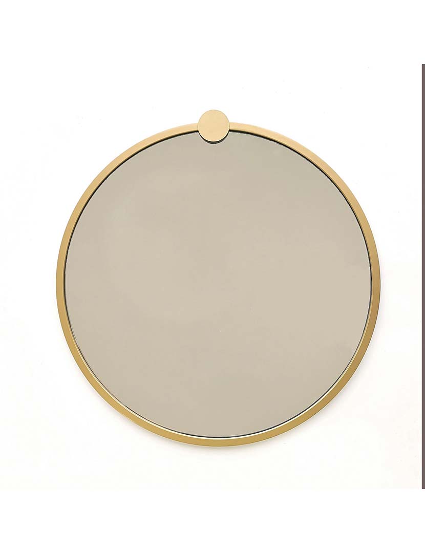 Espelho Yuvarlak Ayna A708 Dourado