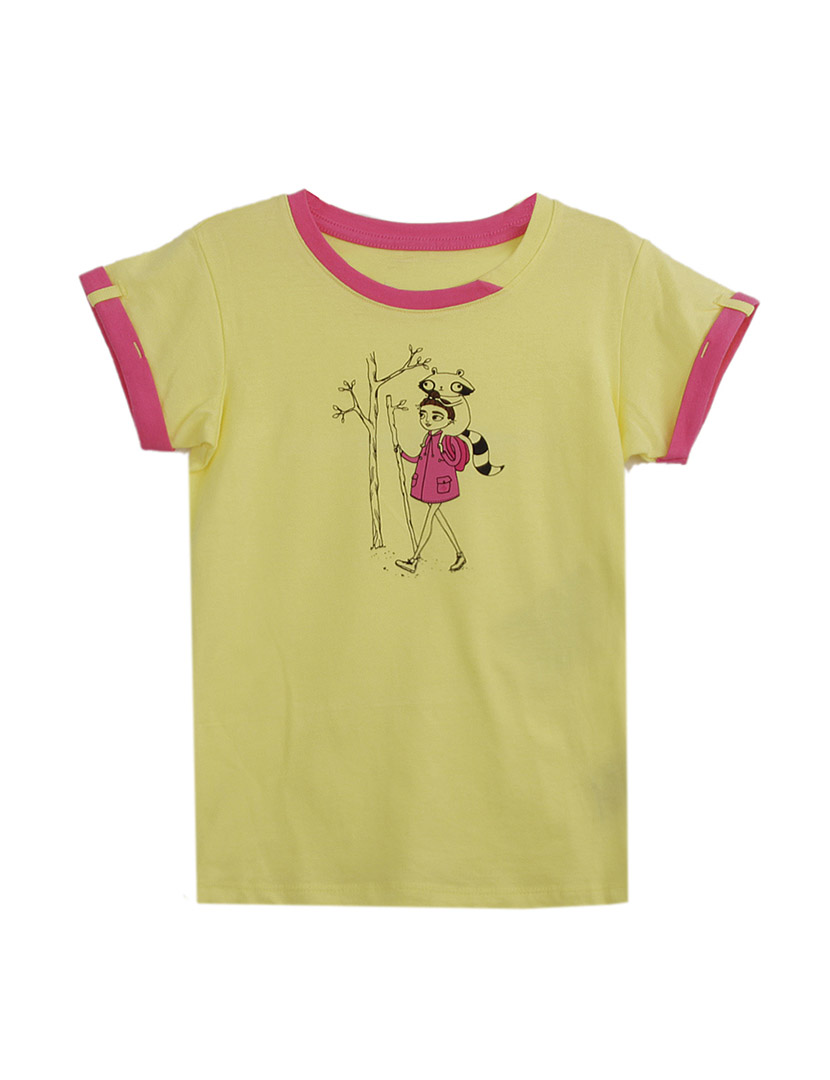 T-Shirt Rapariga Amarelo 