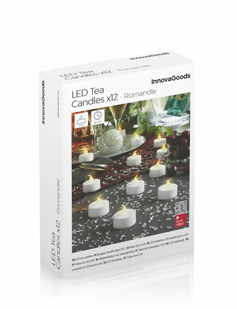Conjunto 12 Velas LED Romandle