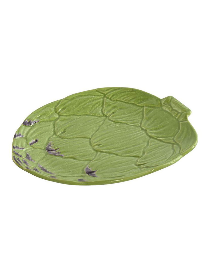 Prato Gres 26,5x22x3 Alcachofra Verde