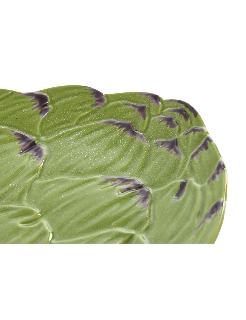 Prato Gres 26,5x22x3 Alcachofra Verde