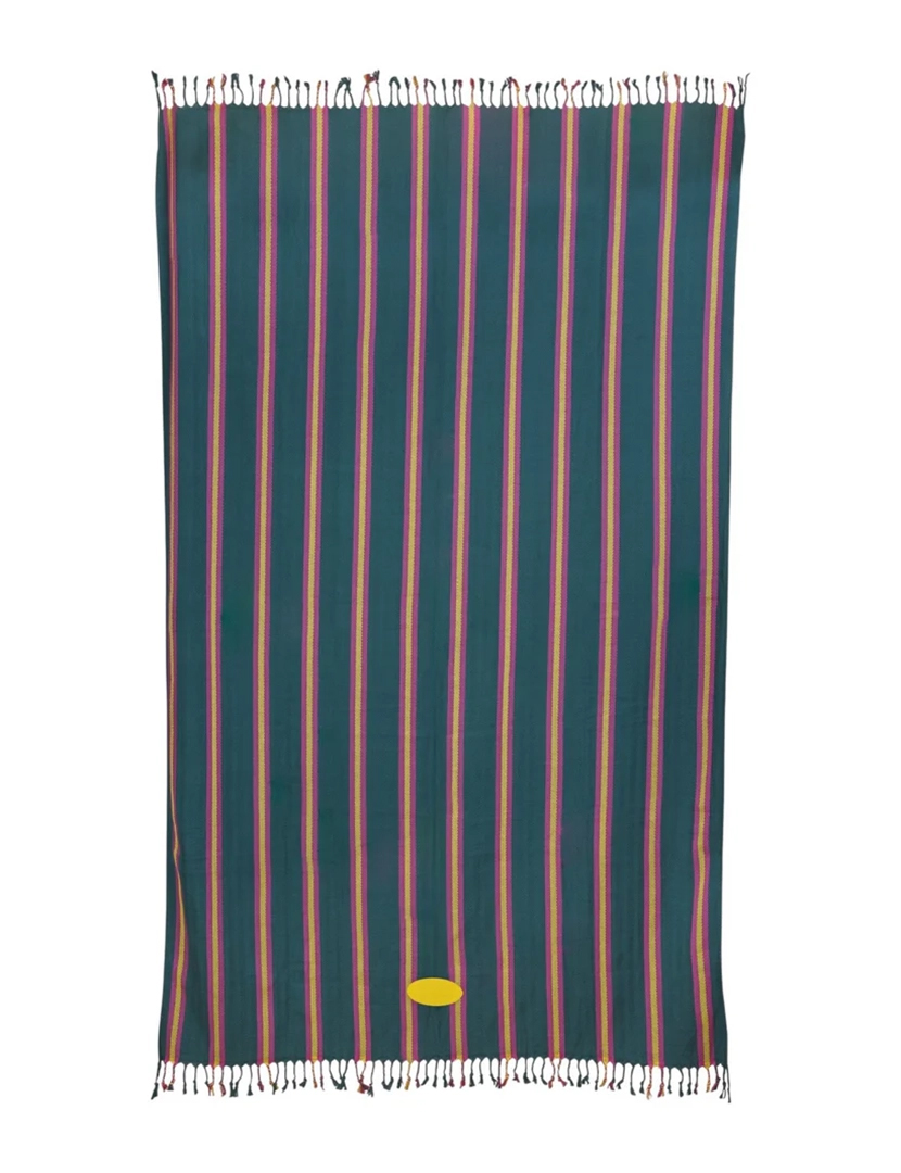 Toalha Pareo Verde e Rosa