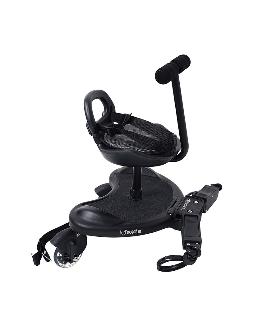 Scooter e Assento Infantil Preto