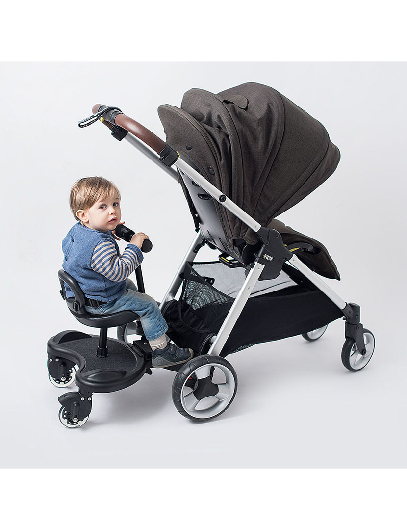 Scooter e Assento Infantil Preto