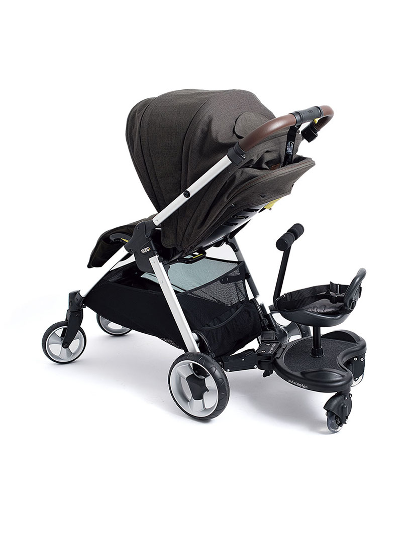 Scooter e Assento Infantil Preto