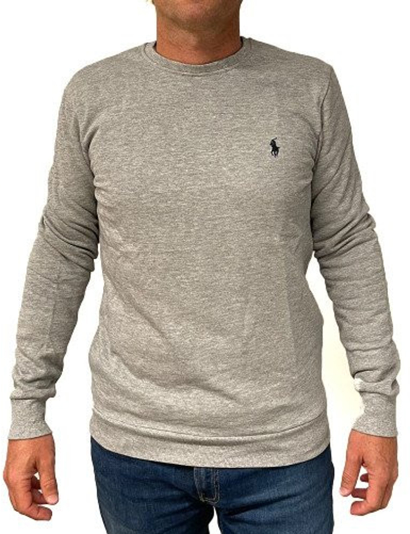Pólo Longsleeve Cinzento