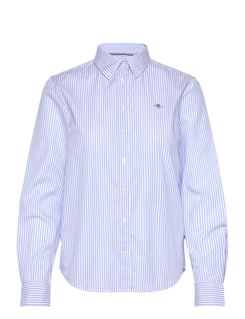 Camisa Senhora Regular Listrado Azul
