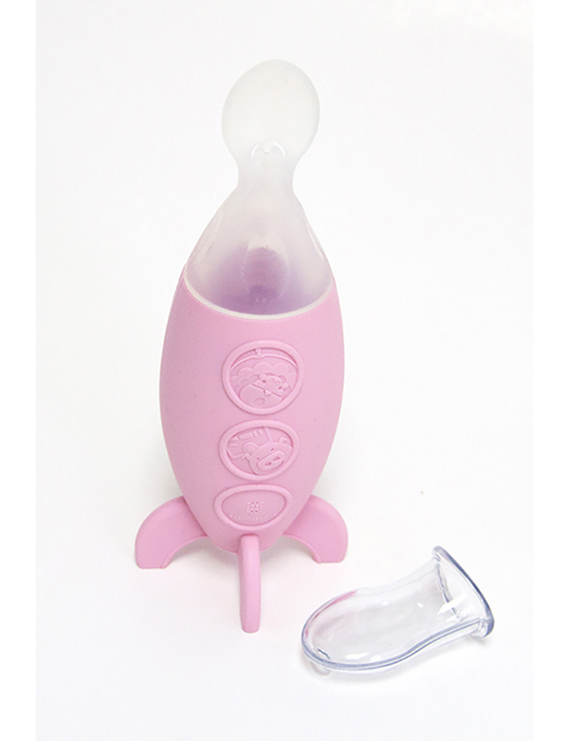 Colher com Dispensador Rosa