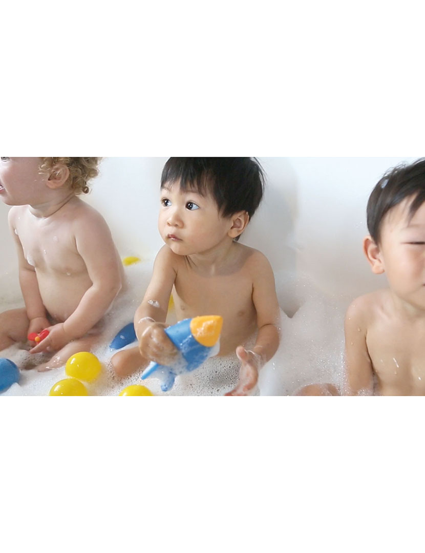 Brinquedo Banho Foguete Multicor